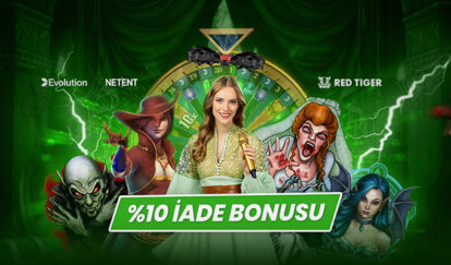 ÖZEL SLOTLARDAN HAFTALIK İADE campaign desktop %10 iade bonusu red tiger